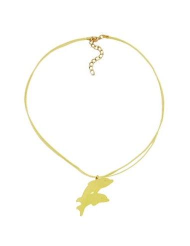 necklace dolphin yellow matte 45mm