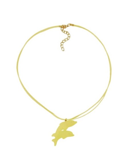 necklace dolphin yellow matte 45mm