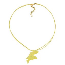 necklace dolphin yellow matte 45mm