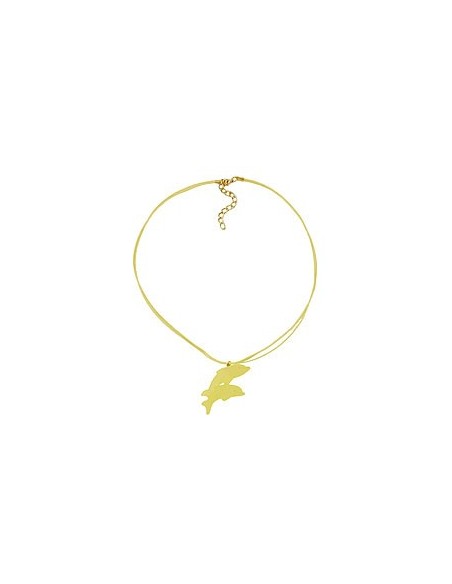 necklace dolphin yellow matte 45mm