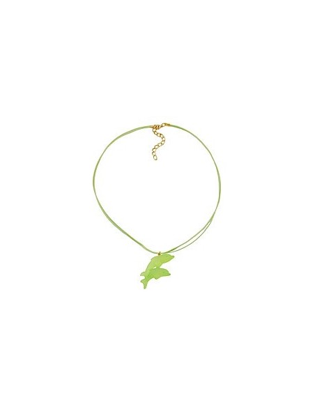 necklace dolphin light green matte 45mm
