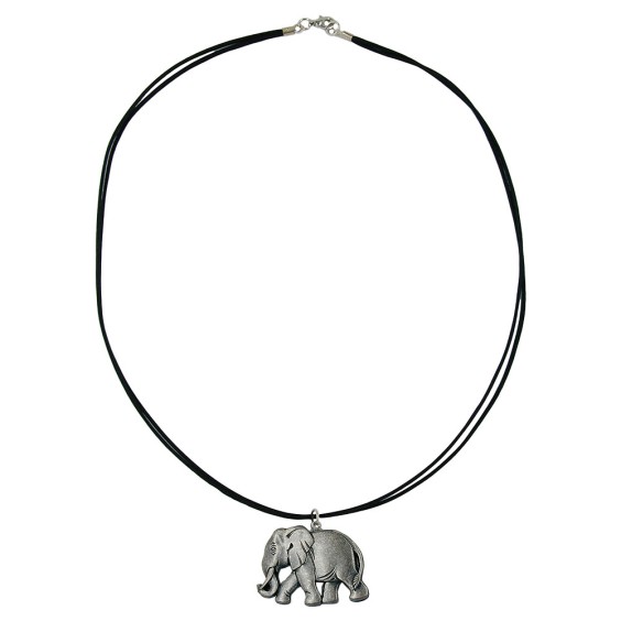 necklace tiny elephant silver 50cm