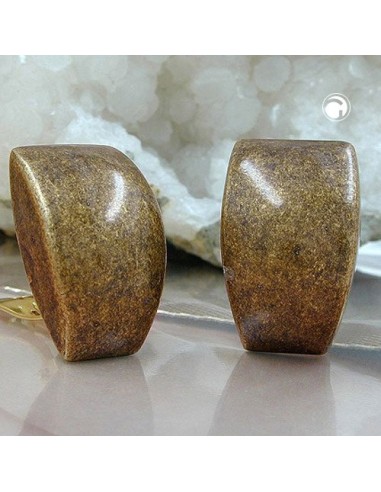 clip-on earring trapezium antique look