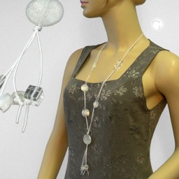 necklace plastic disk fancy crystal