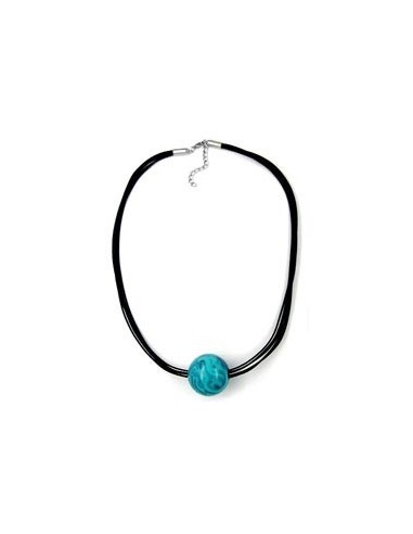 necklace bead 37mm turquoise
