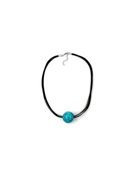 necklace bead 37mm turquoise