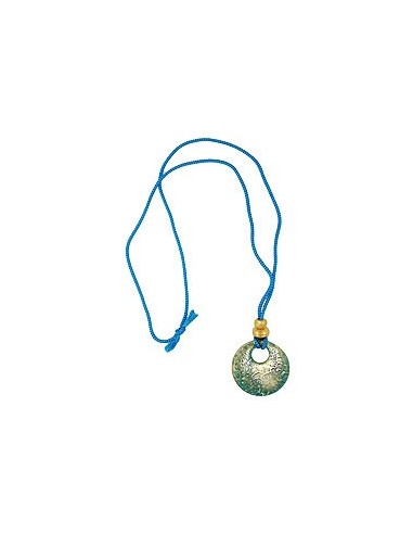 necklace eyecatching disk green