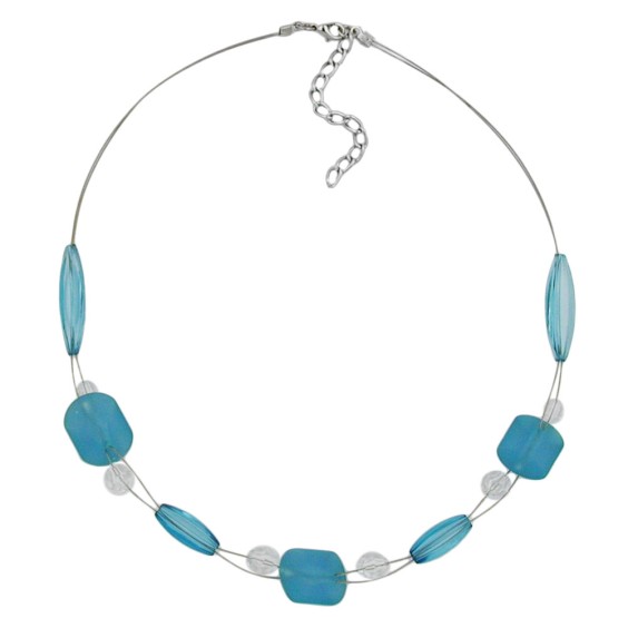 necklace turquoise beads 45cm