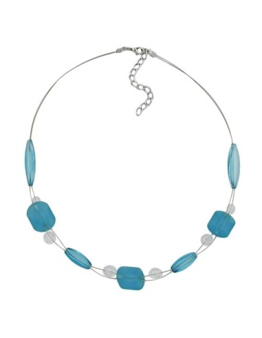 necklace turquoise beads 45cm