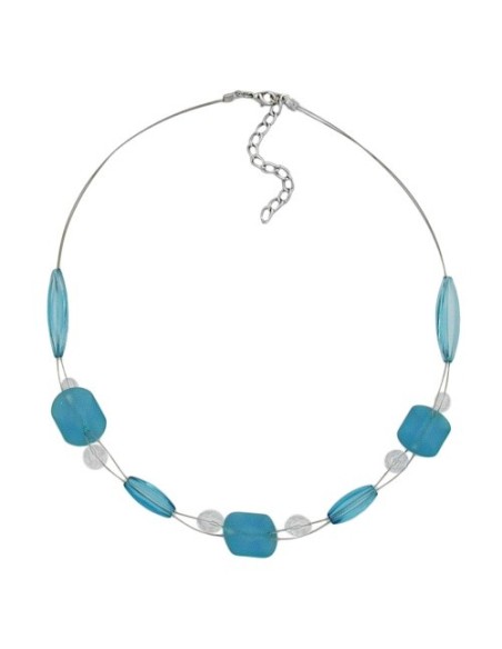necklace turquoise beads 45cm