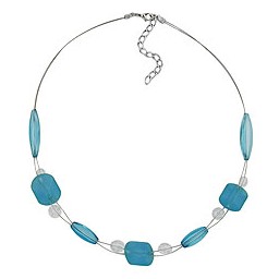 necklace turquoise beads 45cm