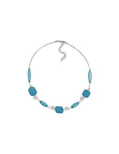 necklace turquoise beads 45cm