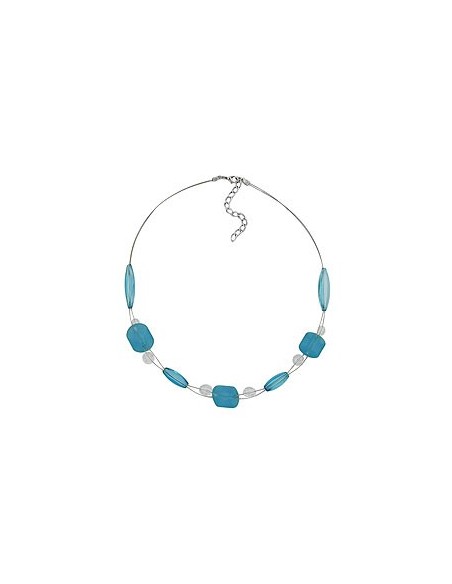 necklace turquoise beads 45cm