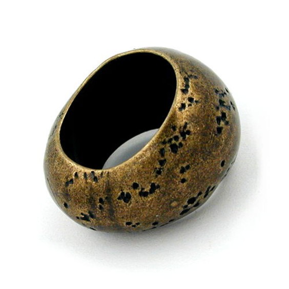 bead with big hole brass-antique