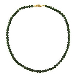 necklace beads 8mm olive green