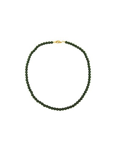 necklace beads olive green