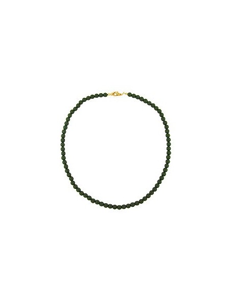 necklace beads olive green