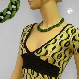 necklace curb chain,green glossy