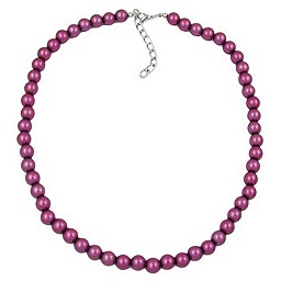 necklace beads 8mm purple/wax coloured