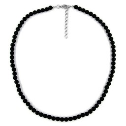 necklace beads 6mm black