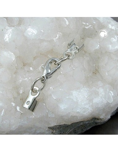 clasp-set rhodium-finished