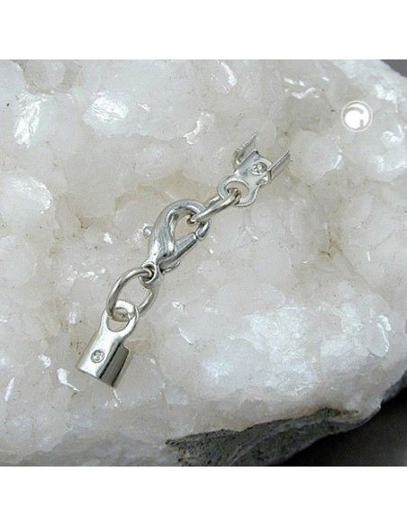 clasp-set rhodium-finished