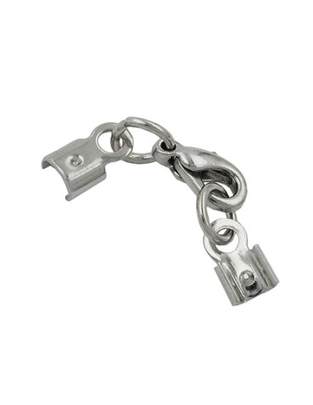 clasp-set rhodium-finished