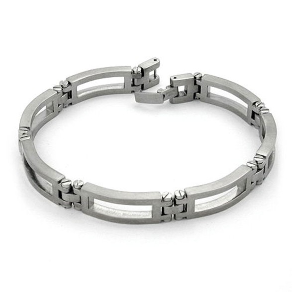 bracelet solid stainless steel 22cm