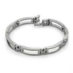 bracelet solid stainless steel 22cm