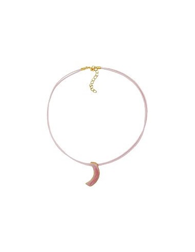 necklace sickle pink-gold 42cm