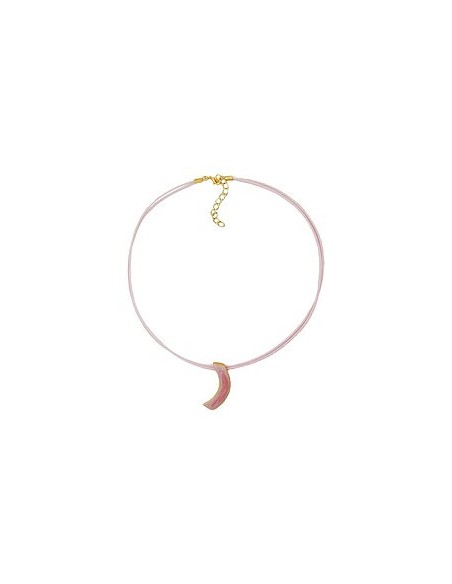necklace sickle pink-gold 42cm