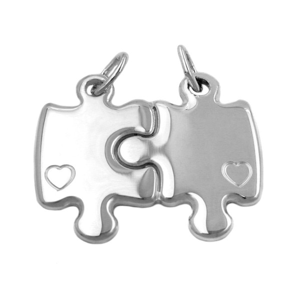 pendants friendship double-puzzle 925