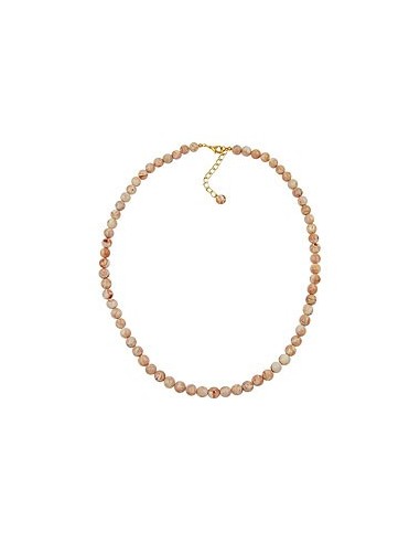 necklace beads 8mm beige marbled
