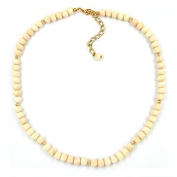 necklace beads ivory coloured