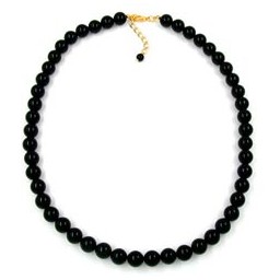 necklace beads 10mm black