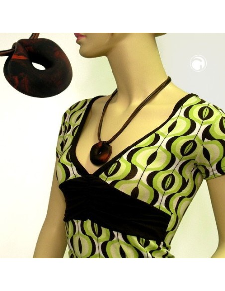 necklace amulet brown-metallic 55cm