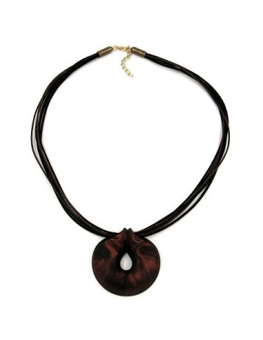 necklace amulet brown-metallic 55cm