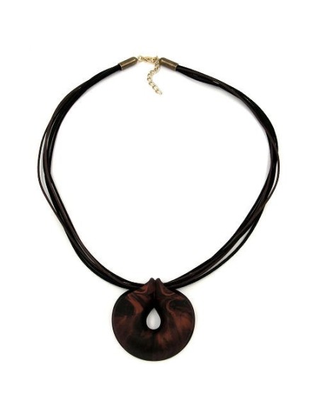 necklace amulet brown-metallic 55cm