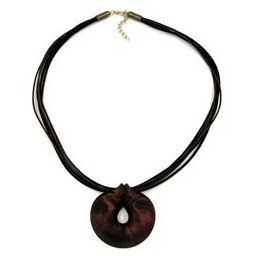 necklace amulet brown-metallic 55cm