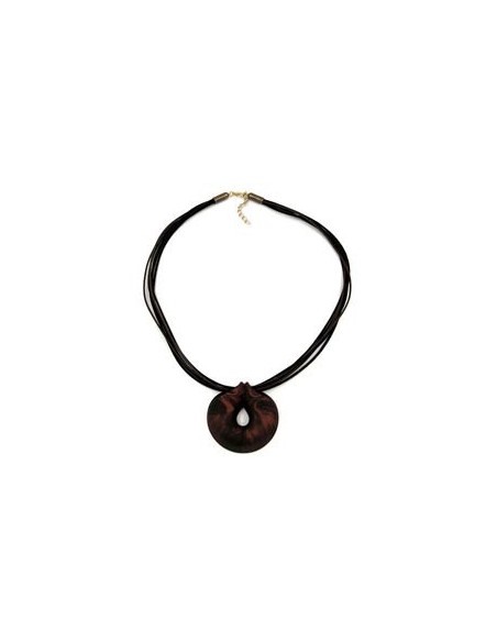 necklace amulet brown-metallic 55cm