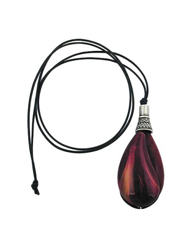 necklace drop purple marbled