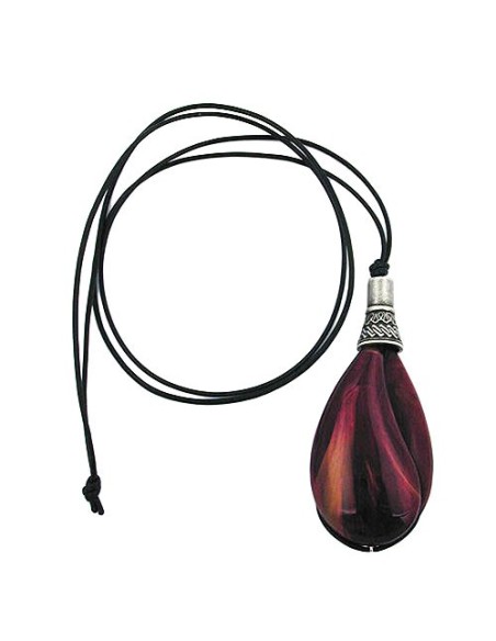 necklace drop purple marbled