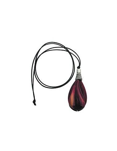 necklace drop purple marbled