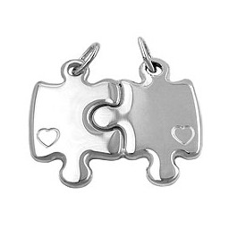 pendants friendship double-puzzle 925