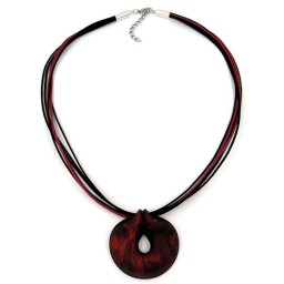 necklace amulet aubergine-metallic 55cm