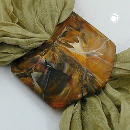 scarf bead slanted eye of tiger marbled