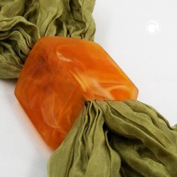 scarf bead slanted orange