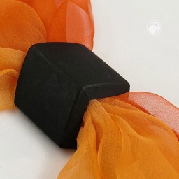 scarf bead slanted black mat