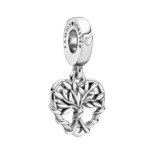 Dam: Berlockarmband Pandora HEART FAMILY TREE DANGLE CHARM