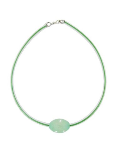 necklace olive mint/transparent